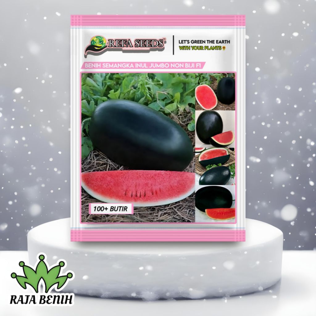 1 Pak Biji Benih Semangka Inul Jumbo F1 Kemasan Original