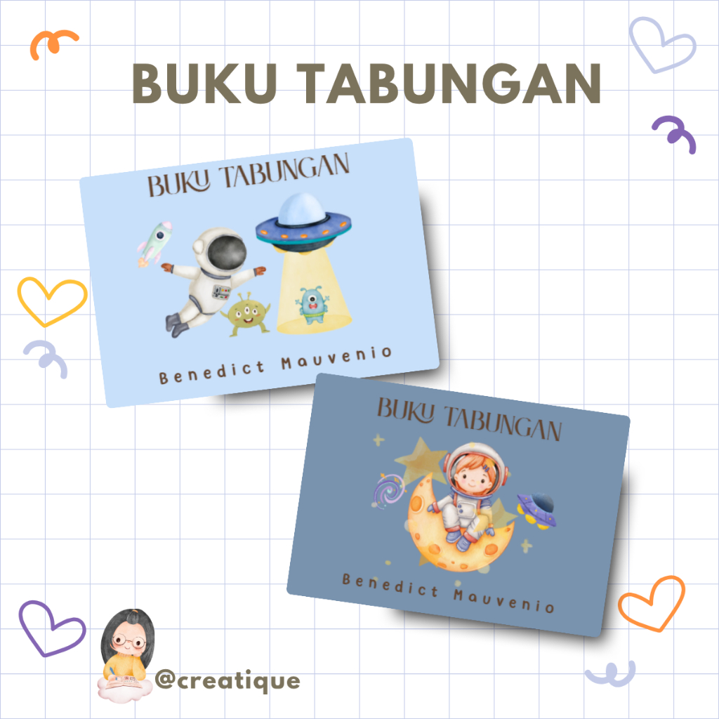 

[CUSTOM] Buku Tabungan Anak | Buku Tabungan Sekolah Siswa | Custom Nama