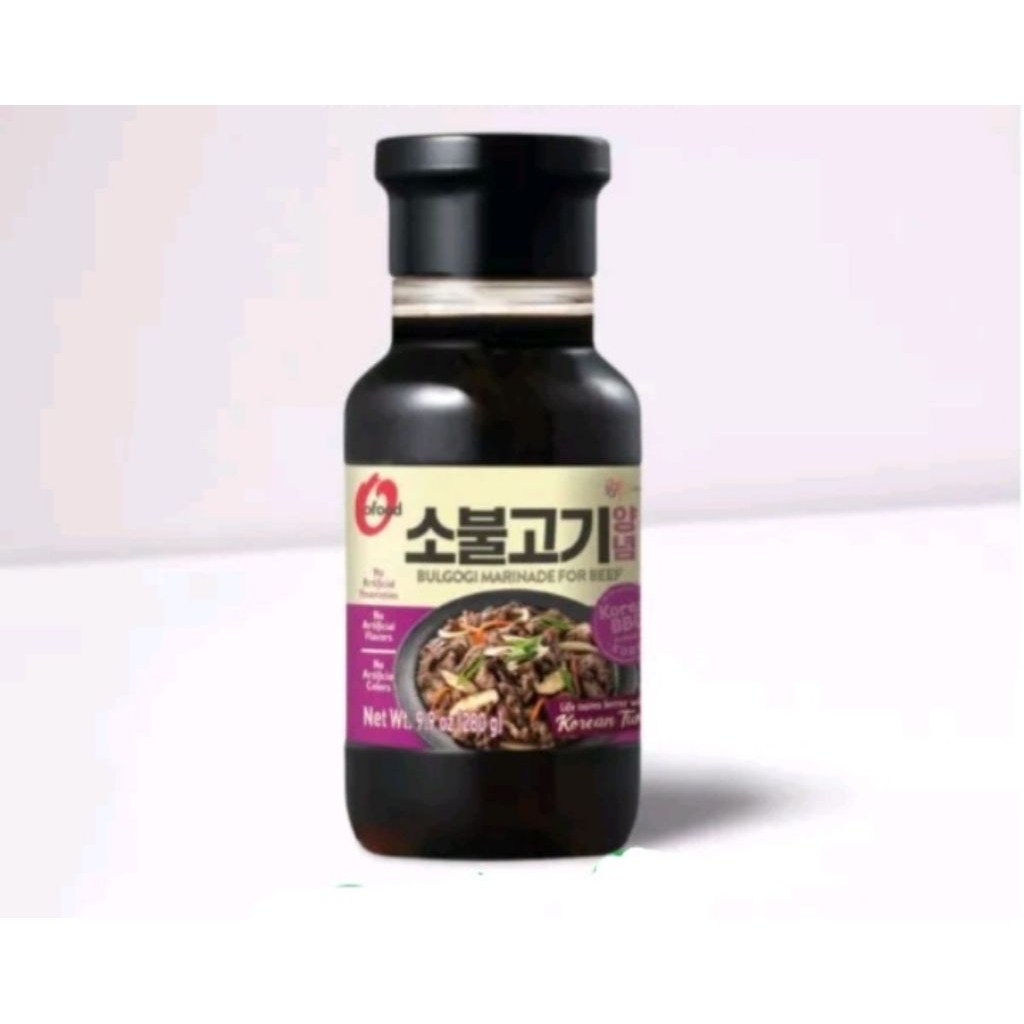 

Chung Jung One Korean BBQ Bulgogi Marinade For Beef/Saus Barbekue Untuk Daging Sapi 280grm