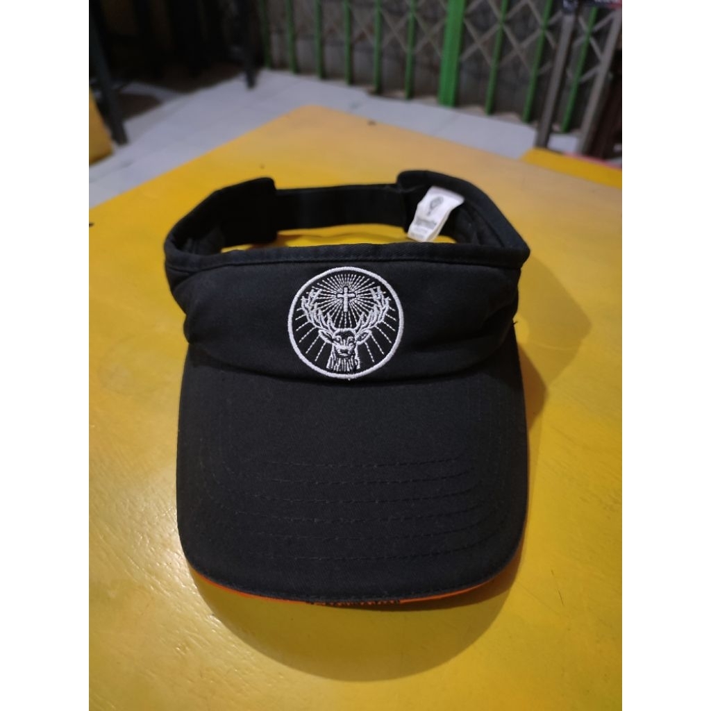 Topi Golf Bolong Jagermeister  Hitam