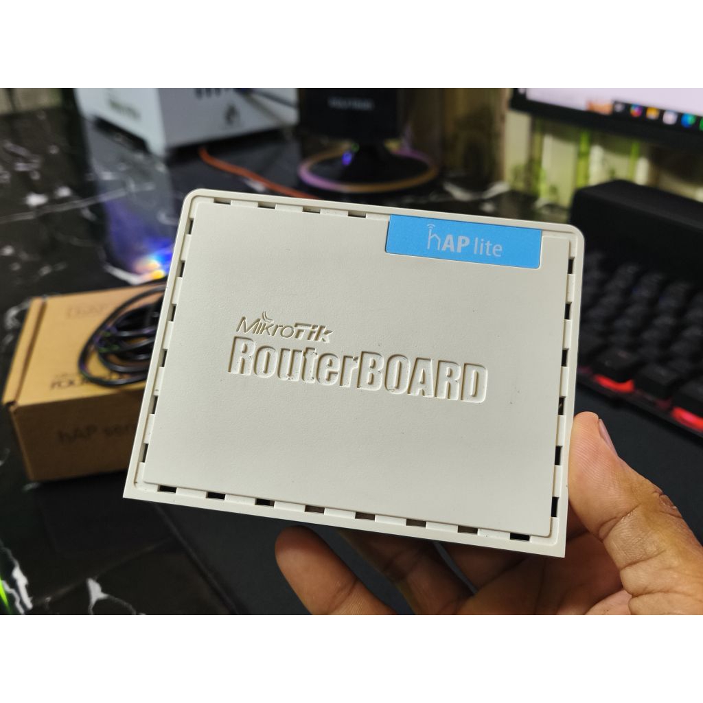 mikrotik hap lite RB941-2nD bekas pakai fullset mulus