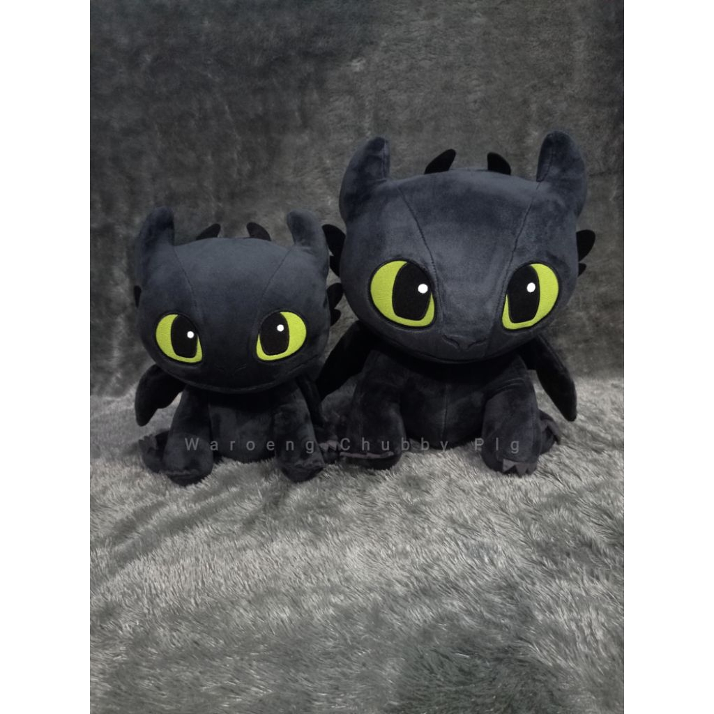Boneka Dragon Toothless Night Fury ORI Size Besar