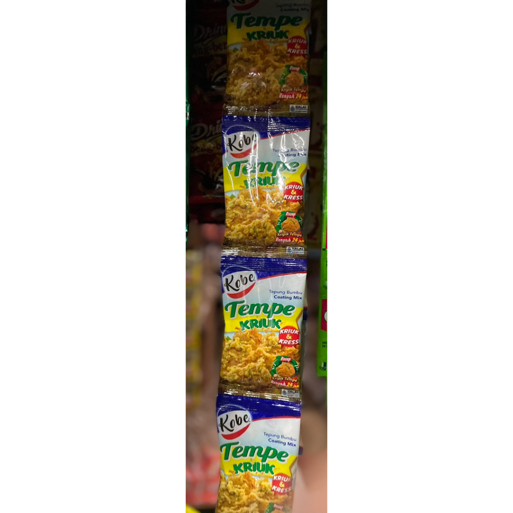 

KOBE TEPUNG BUMBU TEMPE KRIUK / renceng @10 pcs
