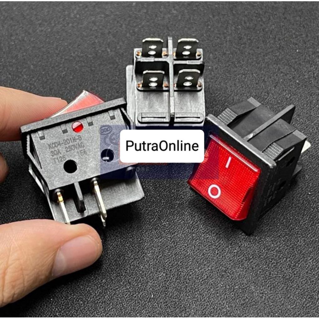 Saklar 4 Kaki On Off 30A Besar (Grade A) / Switch 4pin 30A Besar Mesin Las