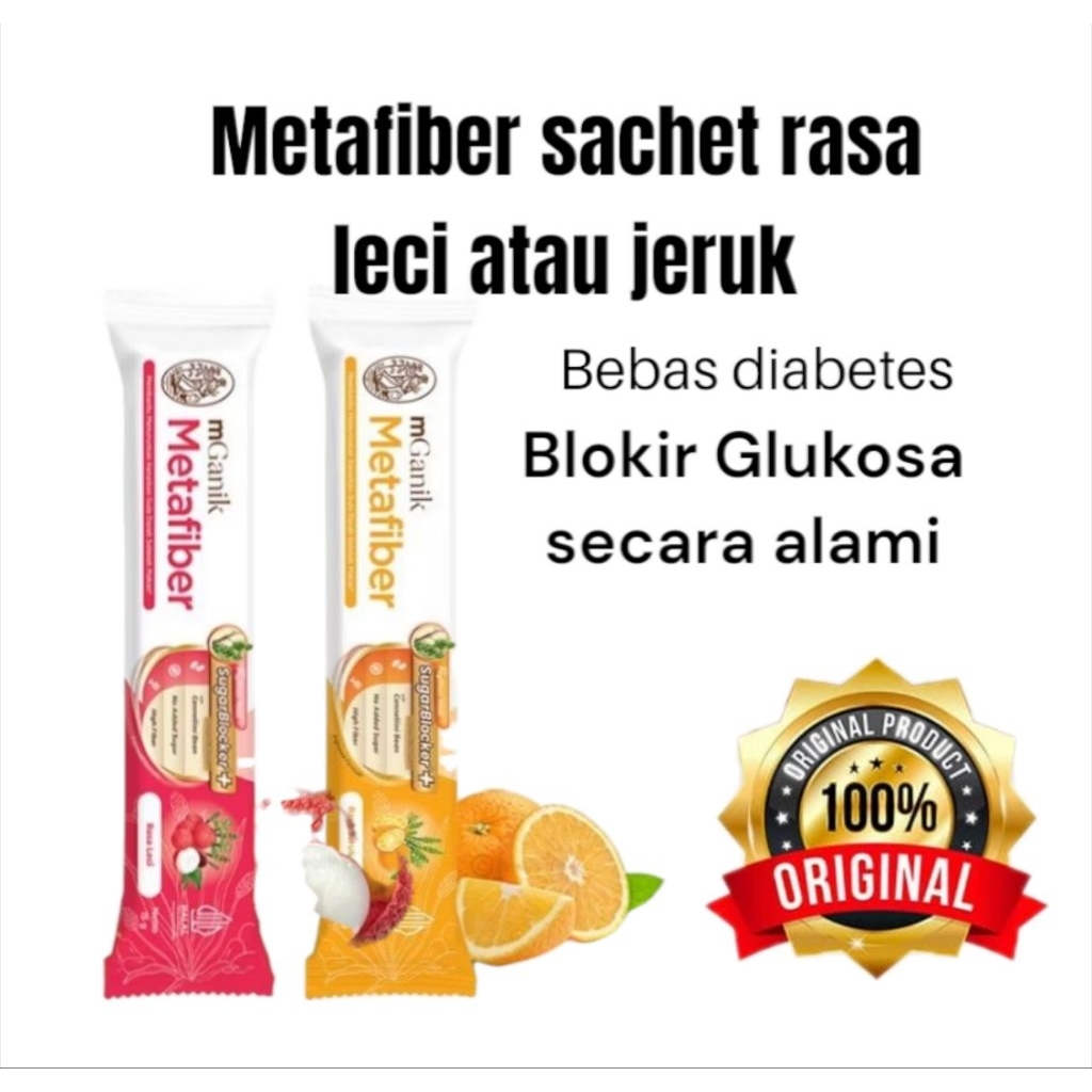 

Metafiber sachet rasa leci atau jeruk Yuzu / suplemen diabetes 15 gr