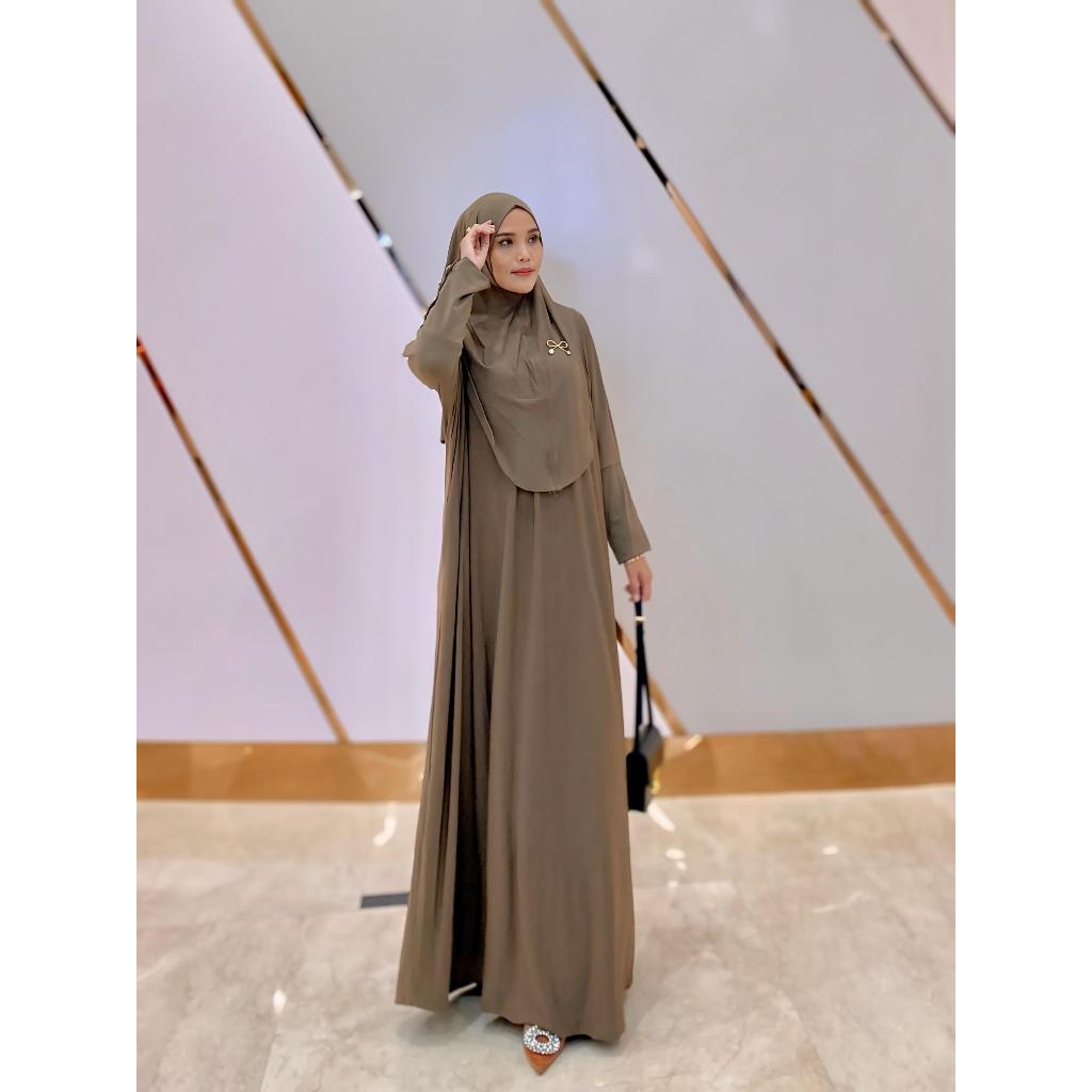 Bergaransi Saliha Set Bahan Jersey Korea Set Hijab Original Premium By Saide Official Fit Jilbab