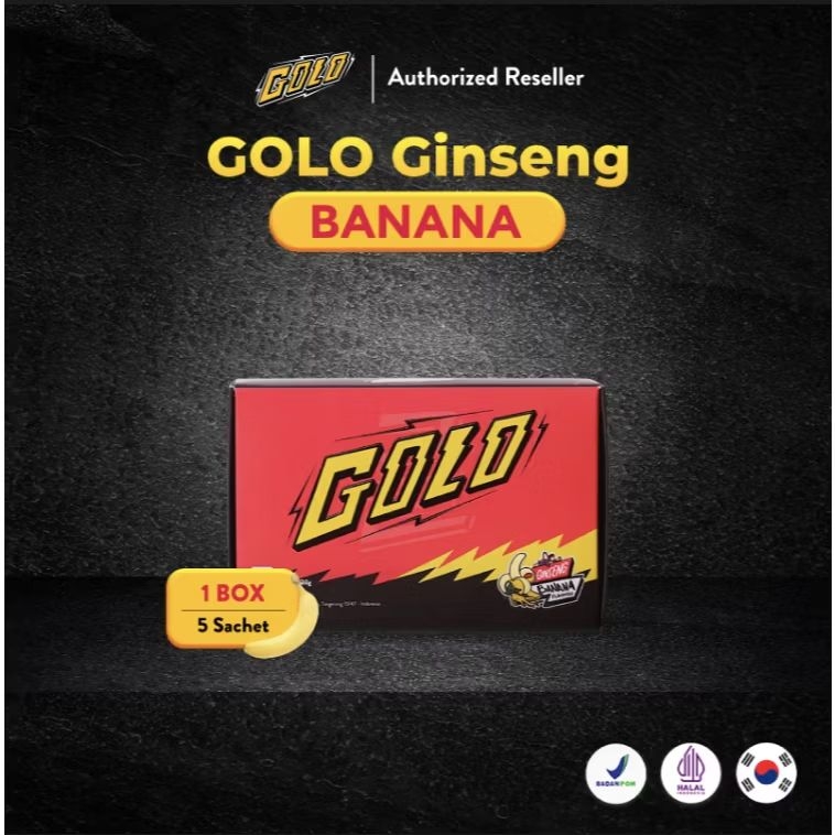 

GOLO BANANA - Minuman serbuk - Original - Minuman rasa GINSENG BANANA