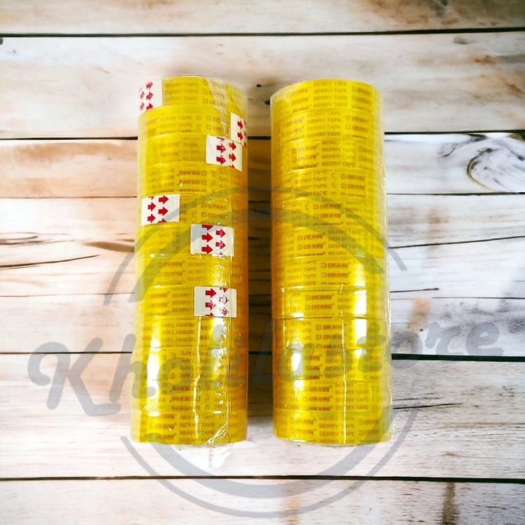 

Isolasi Bening Kecil Tebal 1 Slop (12 Pcs)