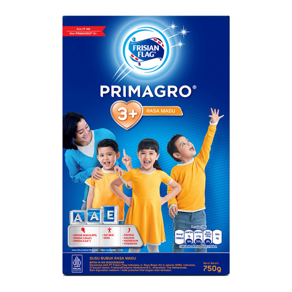 

FRISIAN FLAG - FRISIAN FLAG PRIMAGRO 3+ SUSU ANAK 4-6 TAHUN 750g
