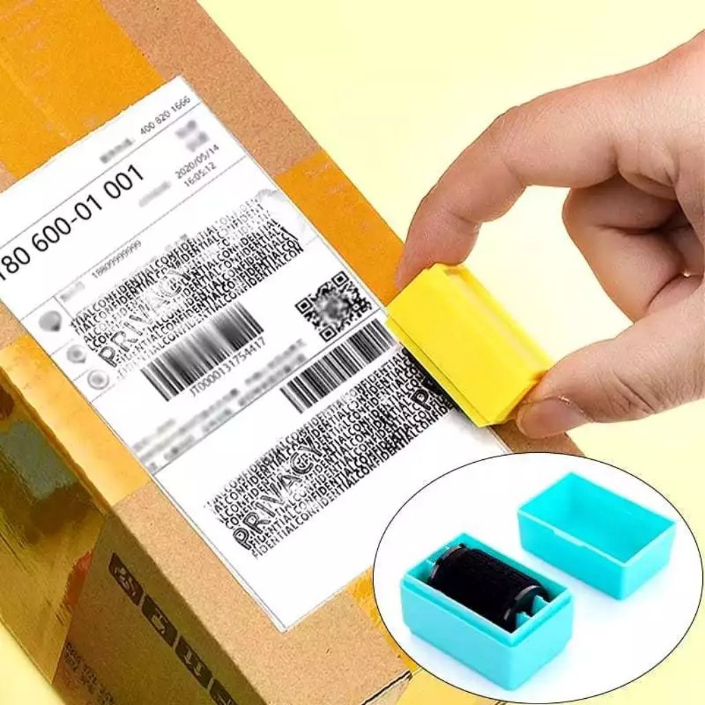 

ALGAN25 STAMPEL ROLLER PRIVASI PENGHAPUS TULISAN ALAMAT NAMA PADA RESI PELINDUNG DATA STAMP ROLL