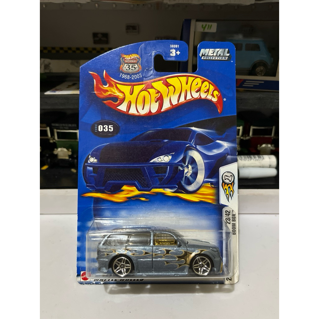 Hot Wheels Blue Card Boom Box First Edition