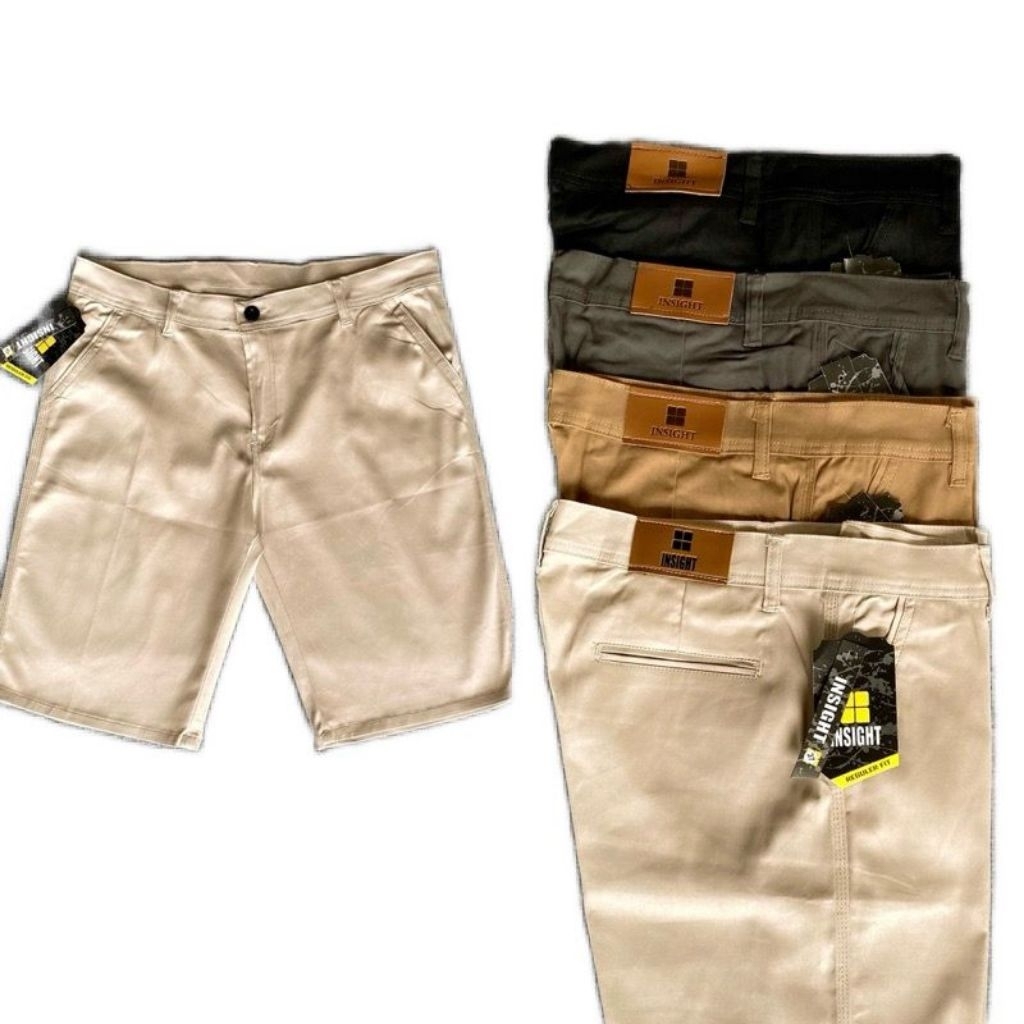 Celana Chino Pendek Pria Bahan - Celana Bahan Allmerk Size 27-44