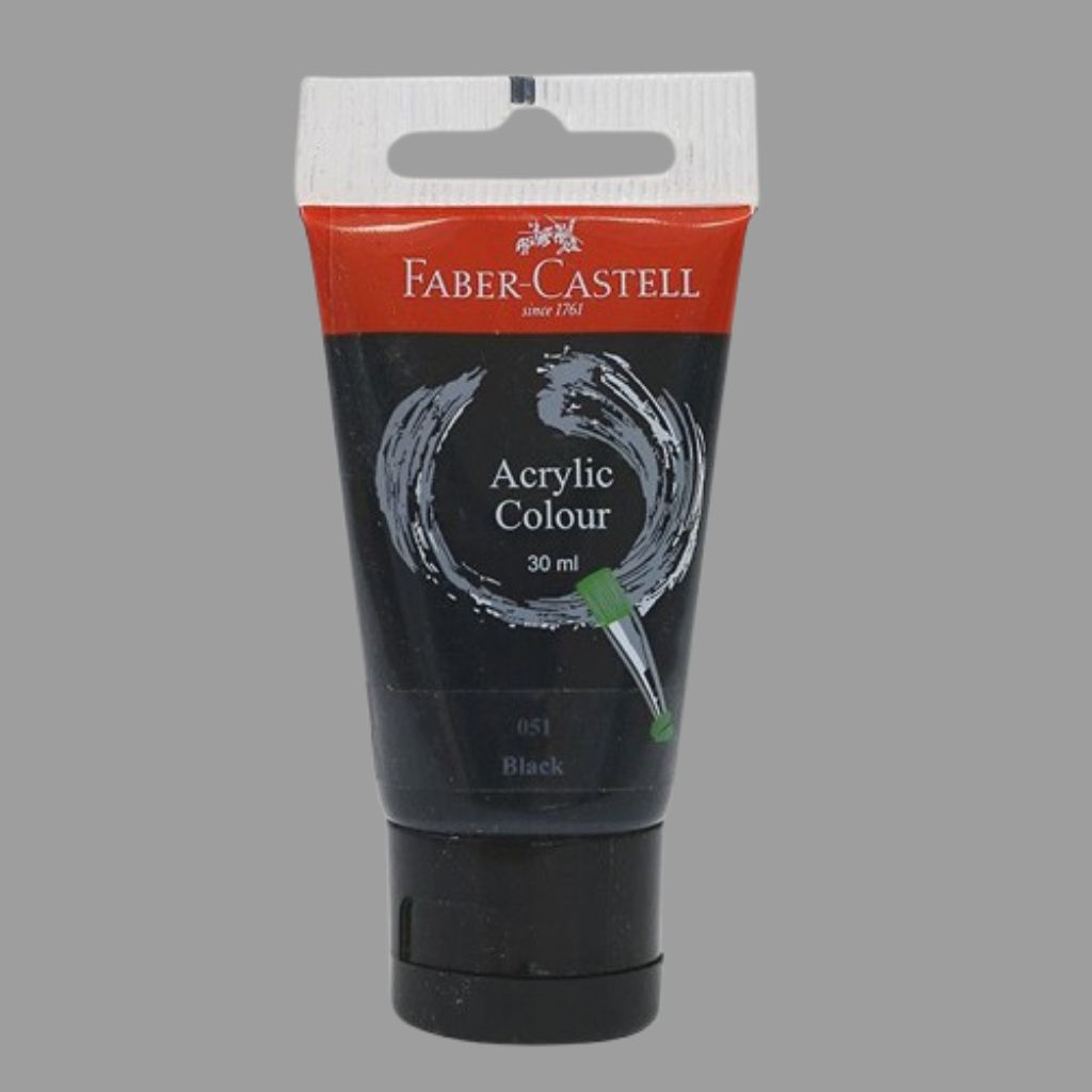 

Cat Akrilik Hitam 30ml Faber Castell Acrylic Colour 30ml Black