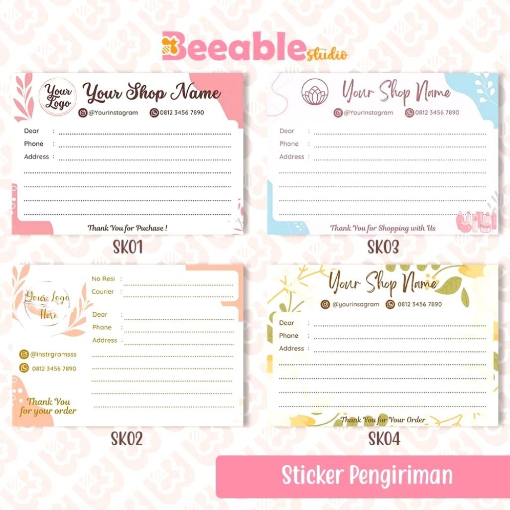 

[40 pcs] Stiker pengiriman / stiker label pengiriman olshop / stiker label pengiriman murah HR_DESIGN