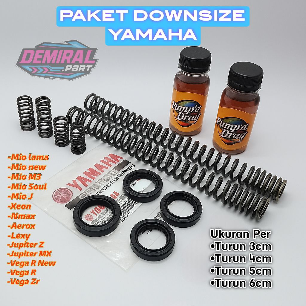 Mini_Miki_ Paket Downsize Shockbreaker Depan Yamaha / Set Penurun Shockbreaker Depan Yamaha Matic /