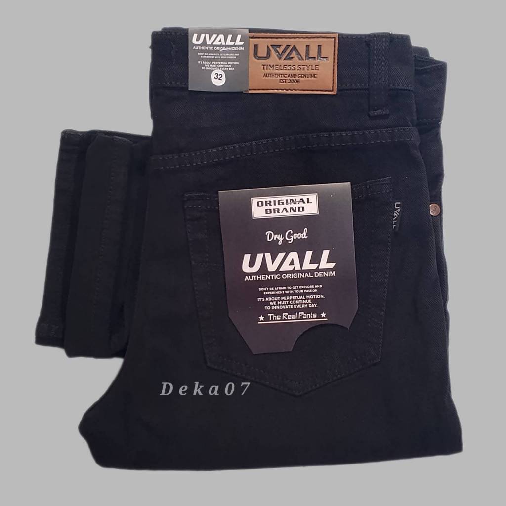 UVALL Celana Jeans Panjang Pria Standar Reguler