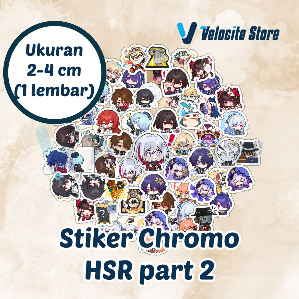 

Stiker ChromoHonkai Star Rail HSR Part 2 Ukuran 2-4 cm (1 lembar)