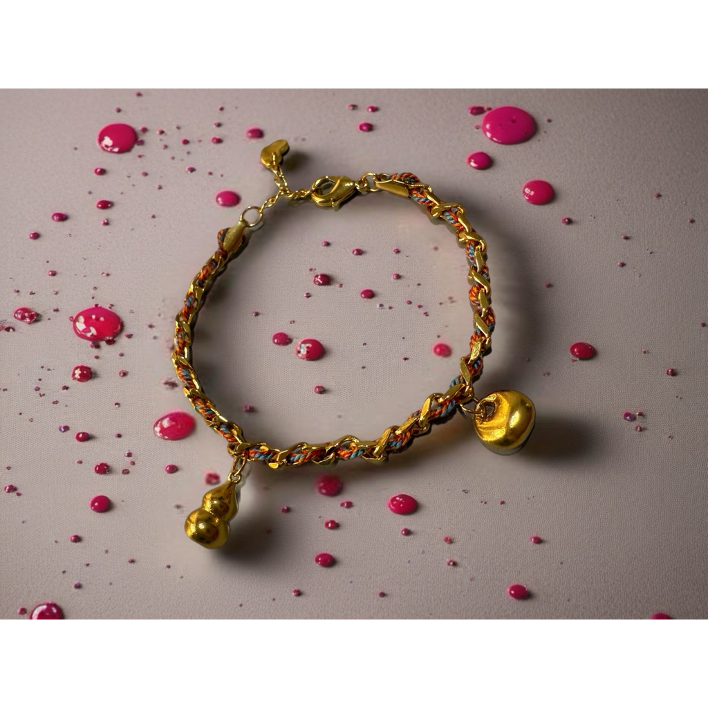 Gelang redLine hulu lapis emas 18K