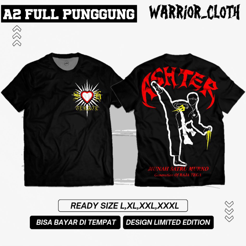 KAOA PSHT LAWASAN | KAOS ASHTER LAWASAN A2 FULL PUNGGUNG