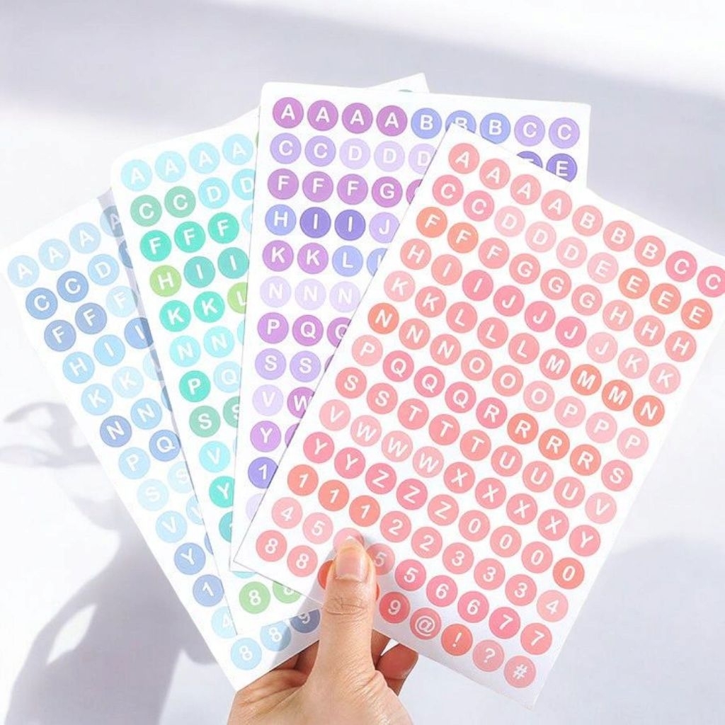 

Stiker Huruf Deco Alphabet 117 pcs - Paket Lengkap Stiker Chromo Glossy untuk Dekorasi DIY Scrapbook dan Proyek Kreatif