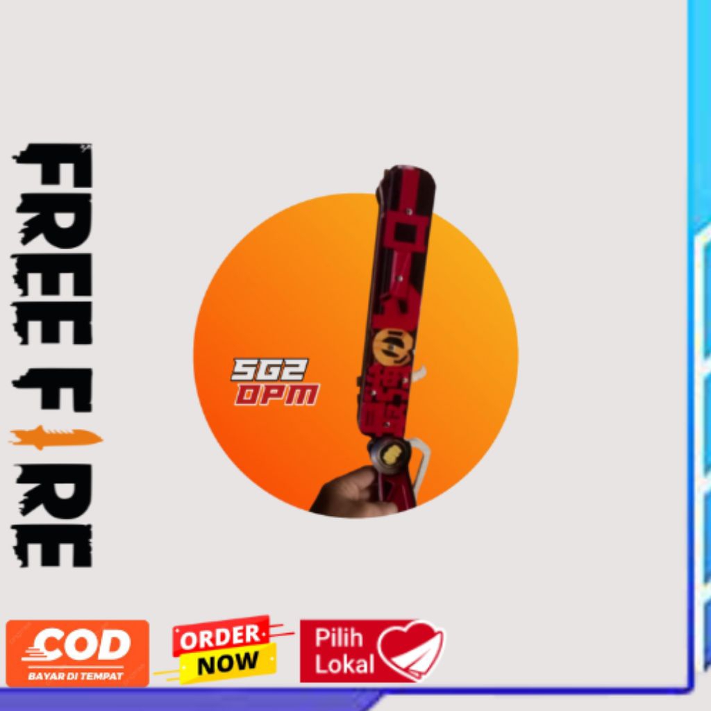 OPM mainan tembakan peluru karet sg2 freefire
