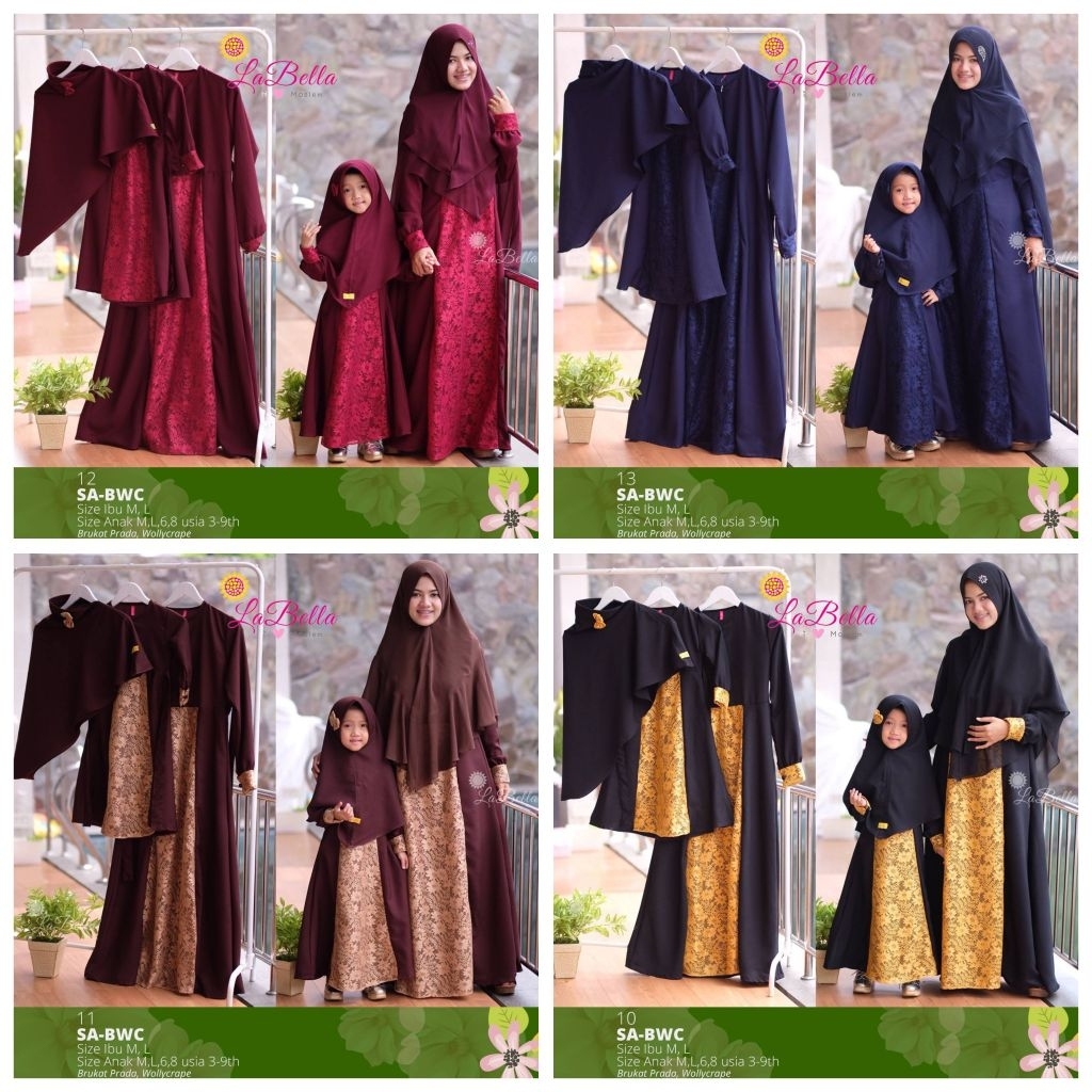 [ GAMIS BROKAT ] By LABELLA gamis anak dan ibu baju couple motif brokat gamis anak couple brokat ana