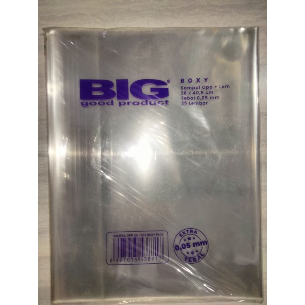 

Sampul Plastik Big boxy, isi 25 lembar, ukuran 26cm x 40,5cm