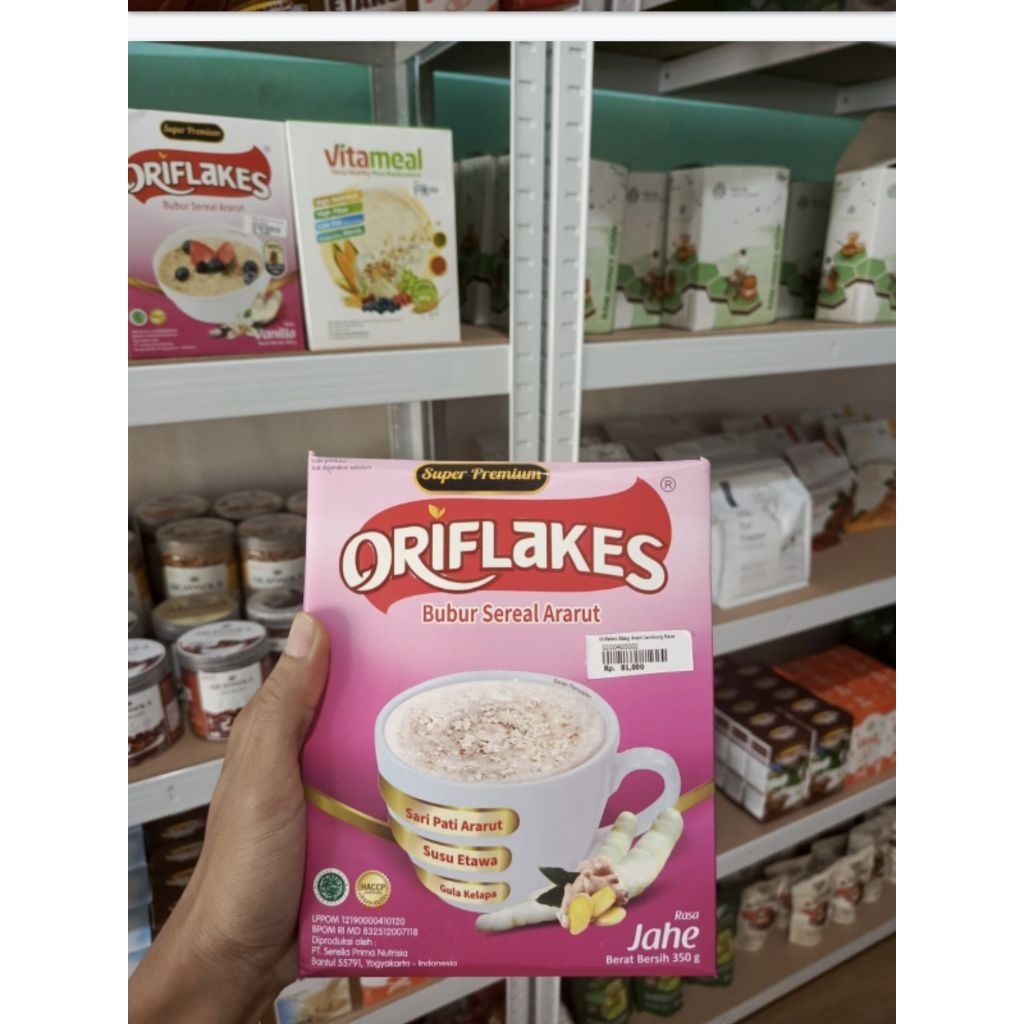 

Oriflakes bubur sereal makanan sehat sarapan saripati ararut umbi garut diet dan solusi lambung sehat