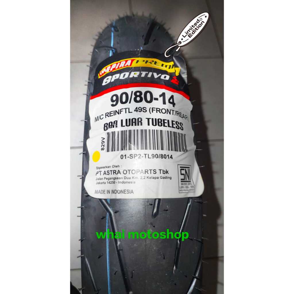 Aspira Premio Sportivo 2 ukuran 90/80-14