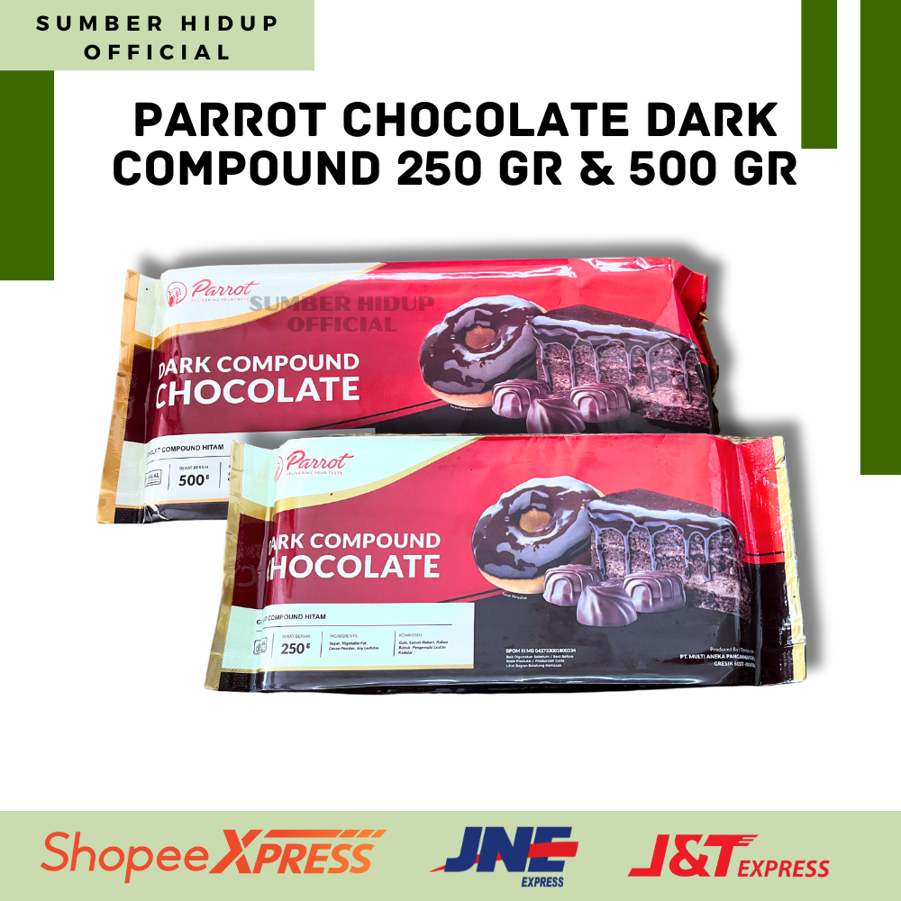 

PARROT CHOCOLATE DARK COMPOUND 250GR & 500 GR