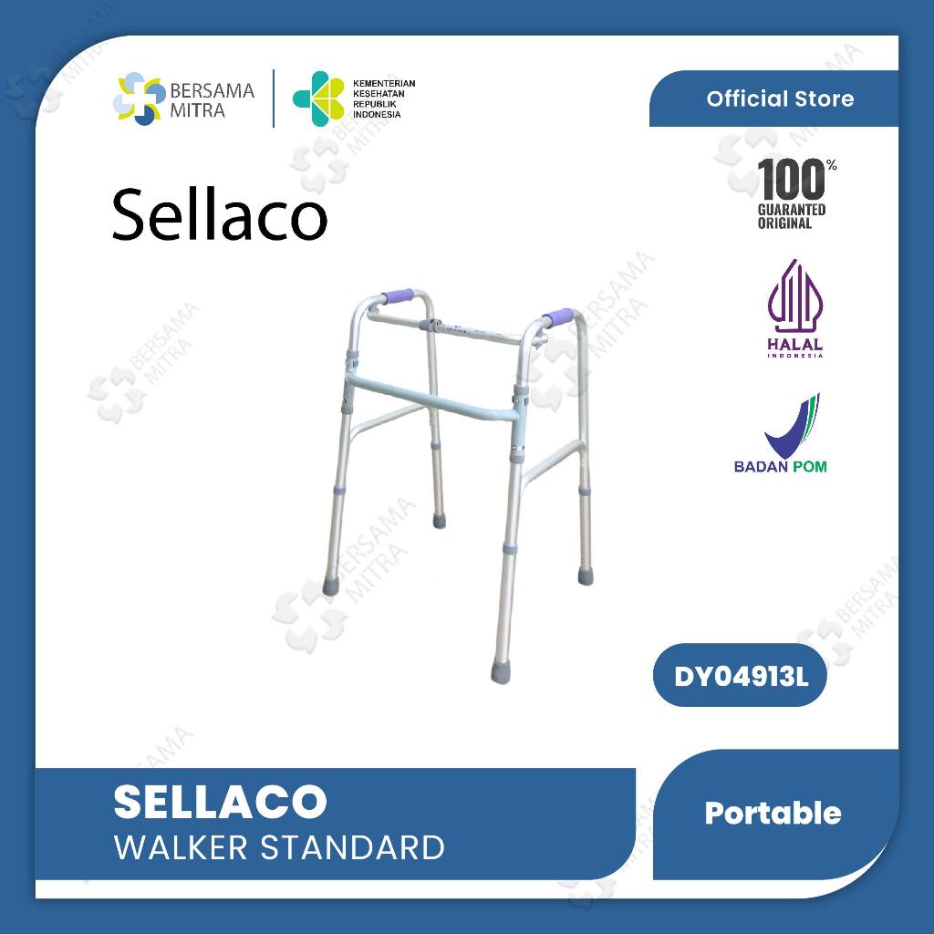 Walker Lipat SELLACO DY04913L Adjustable | Alat Bantu Jalan Lansia Portable Ringan