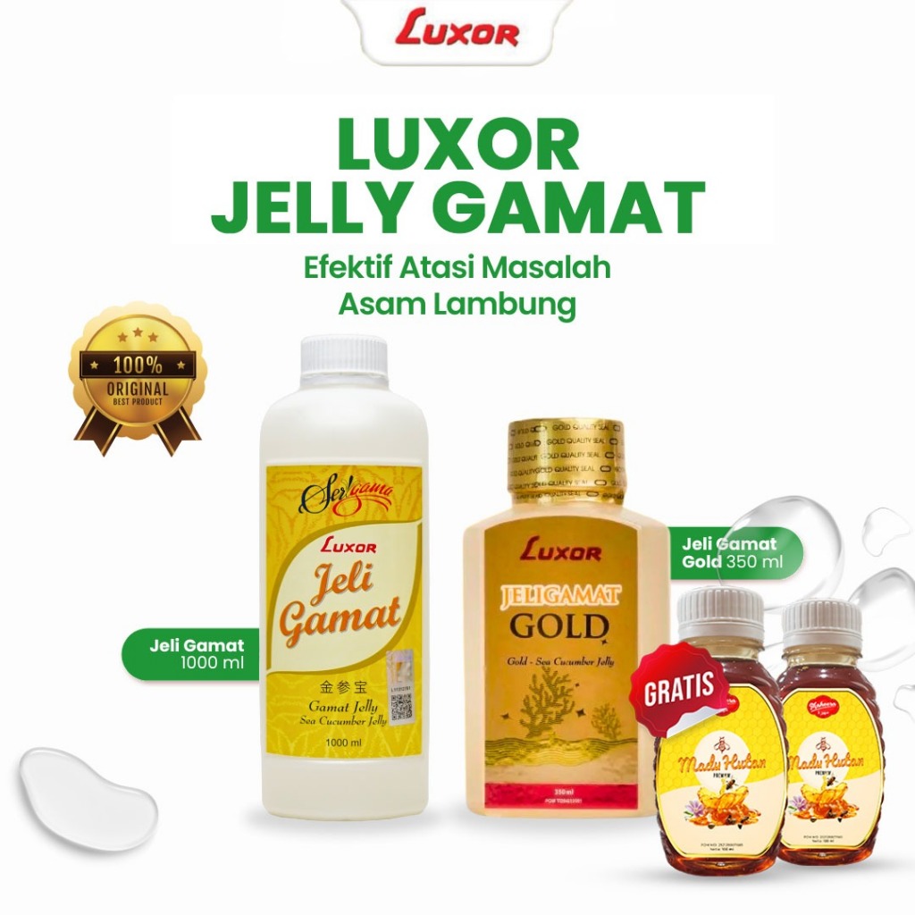 Bundling Luxor Jeli Gamat 1000 Ml+ Gold Gamat 350 ml