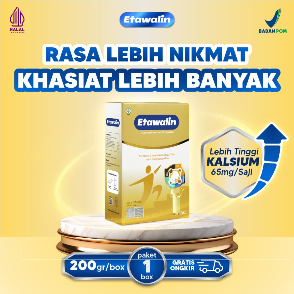 

Paket 1 Box Etawalin Original - Susu Kambing Etawa Asli Rendah Gula Anti Nyeri Sendi Isi 200 Gram
