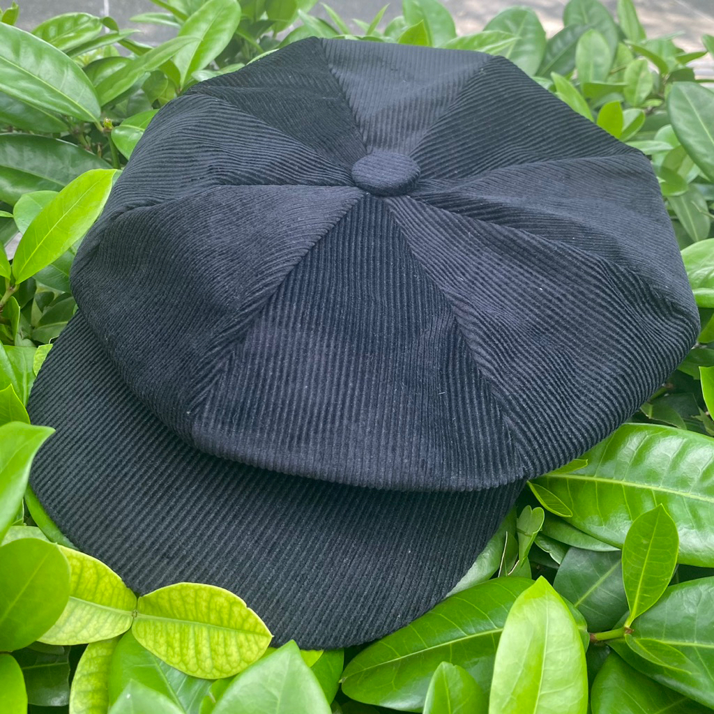 Topi Apolo Corduroy Dewasa - Newsboy Cap corduroy - Topi Apolo vintage