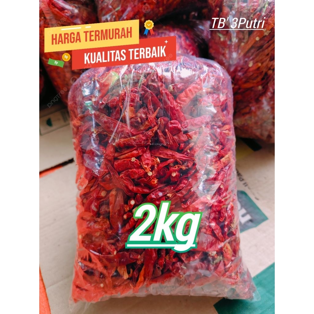 

2kg CABE RAWIT TEJA KERING SUPER PEDAS PROMO MURAH MEDIUM