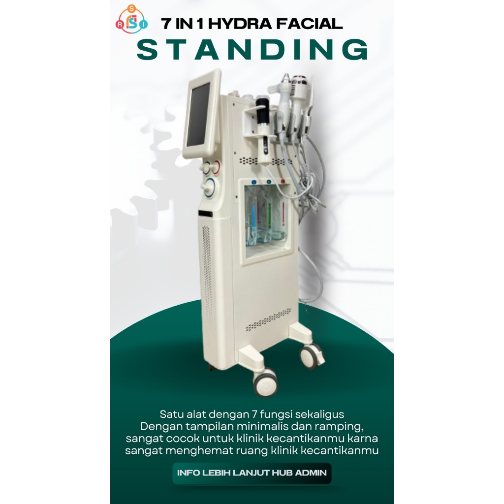 7in1 Hidra facial standing | Alat Facial wajah | Alat sedot untuk comedo