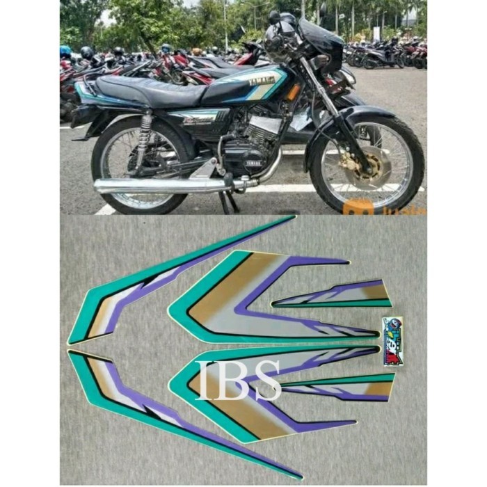 STRIPING RX SPECIAL HIJAU TOSCA 1995 STIKER LIS YAMAHA