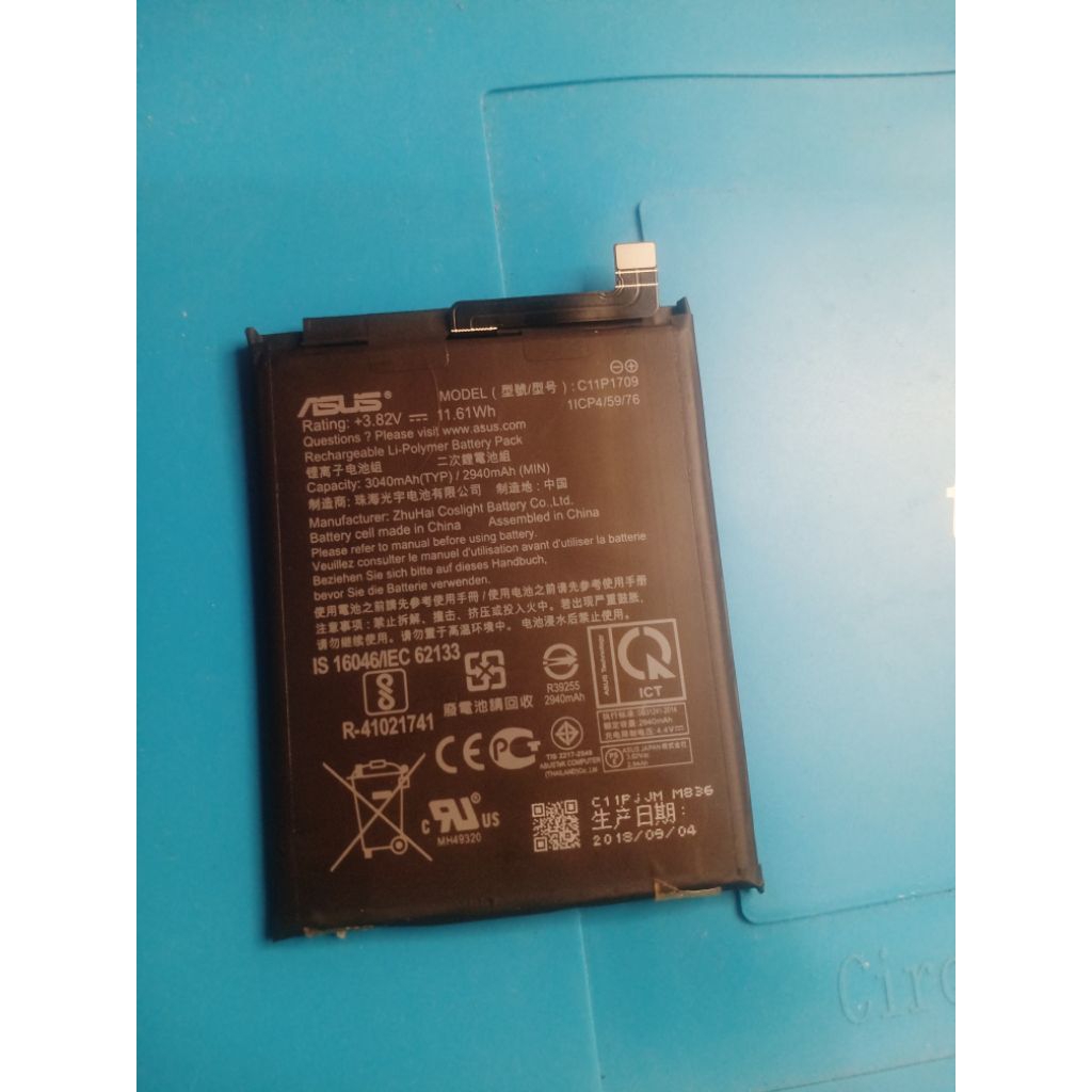 baterai asus Live L2 X00RD ori copotan