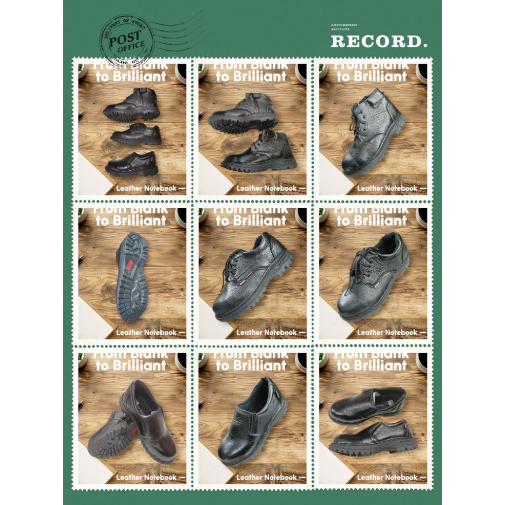 SEPATU PRIA/SEPATU SAFETY KULIT PRIA/SEPATU KITCHEN SIZE 40-44