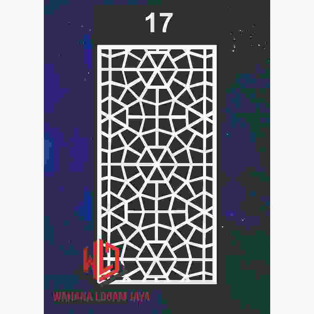 Ornamen Plafon Motif - Krawangan PVC Foam Board Tebal 5MM Ukuran 80CM X 40CM - Penyekat Ruangan Unik