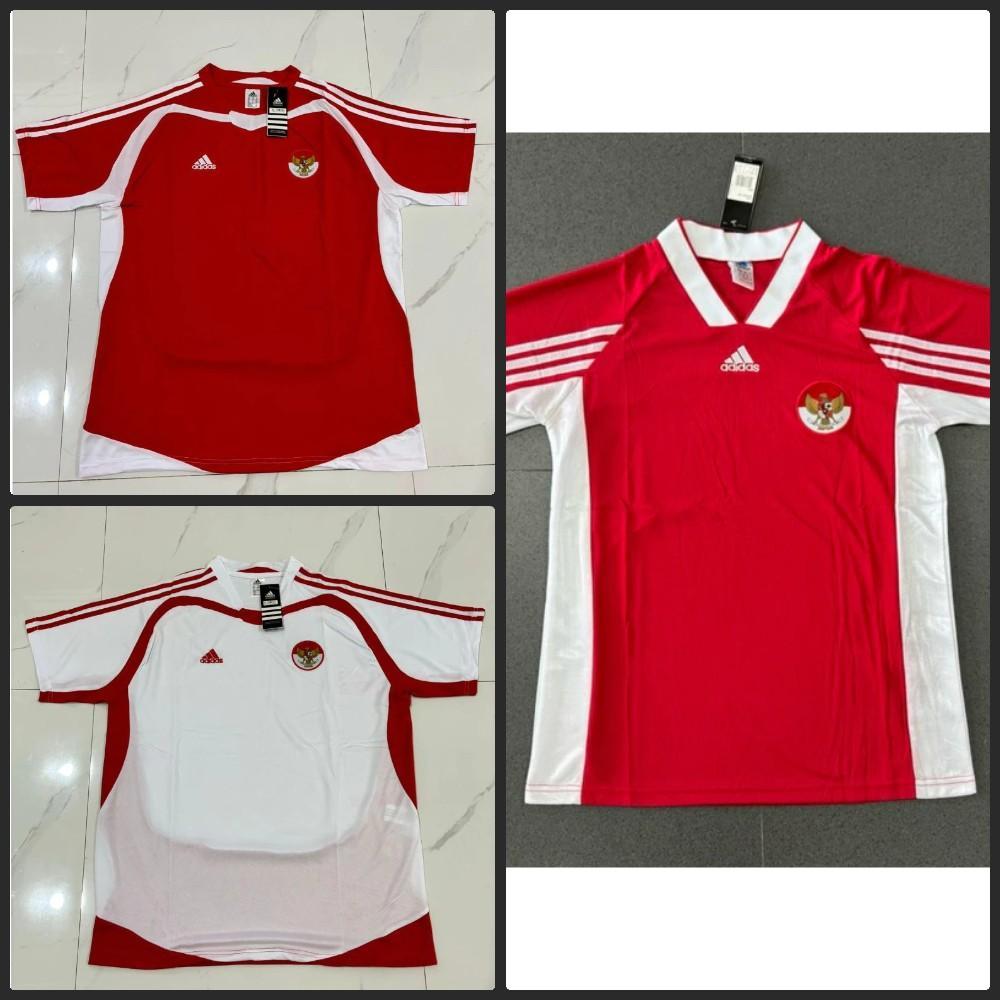 RETRO TIMNAS INDONESIA HOME AWAY JERSEY BAJU BOLA KLASIK 1998 2004 GRADE ORI JUMBO XXL 2XL XXXL 3XL 