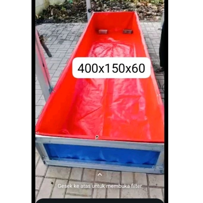 kolam kotak terpal kolam