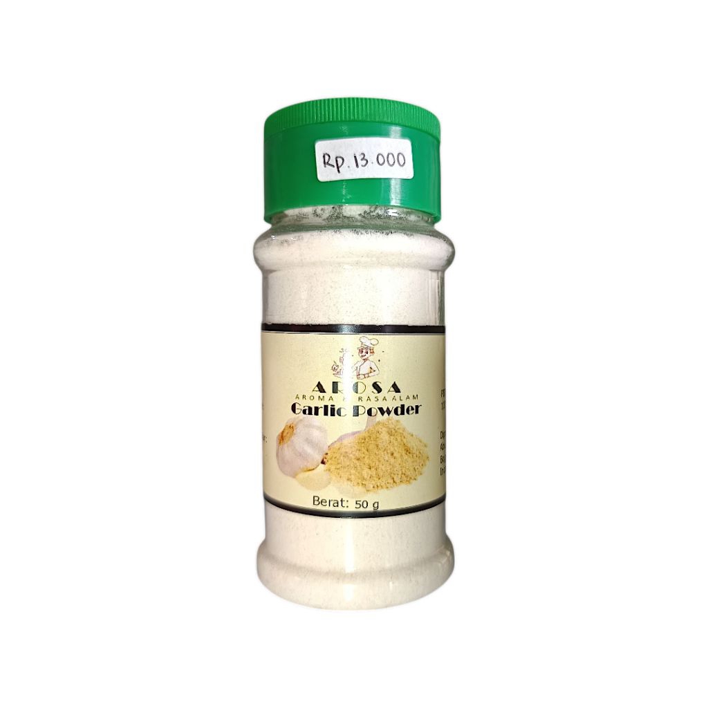 

Arosa Bumbu Bubuk Kayumanis / Wijen Hitam / Wijen Putih / Kunyit / Bawang Putih / Jahe / Pala / Ketumbar / Paprika / Jinten / Lada / Gule / Mandhi / Kebuli / Marinasi / Italy Mix / Cengkeh / Oregano