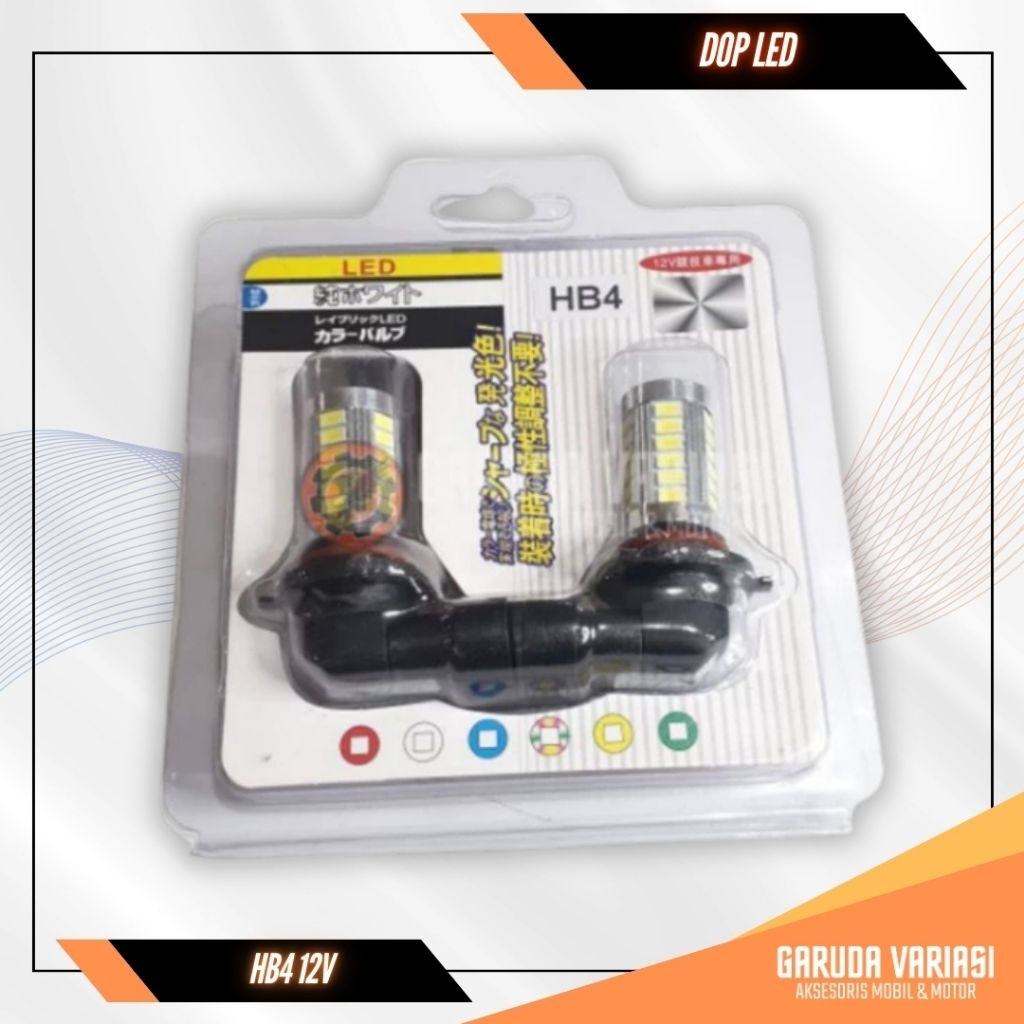 Dop LED HB4 Aksesoris Mobil Universal Lampu DOP LED HB4