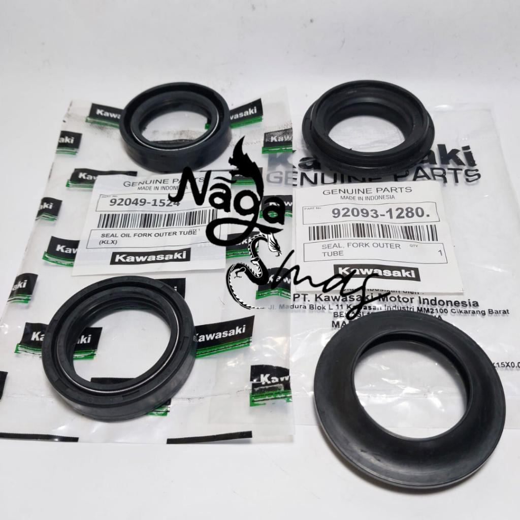 SEAL SOK PLUS SEAL ABU KAWASAKI NINJA KLX DTREKEER 150 SIL SEAL SHOCK TUTUP ABU DTRACKER KLX BF 150