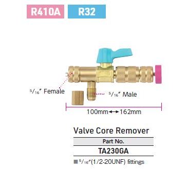 TASCO TA230GA TA230GB TA230GC Valve Core Remover removal Alat Cabut Buka Pentil Ac Rumah Split Tanpa