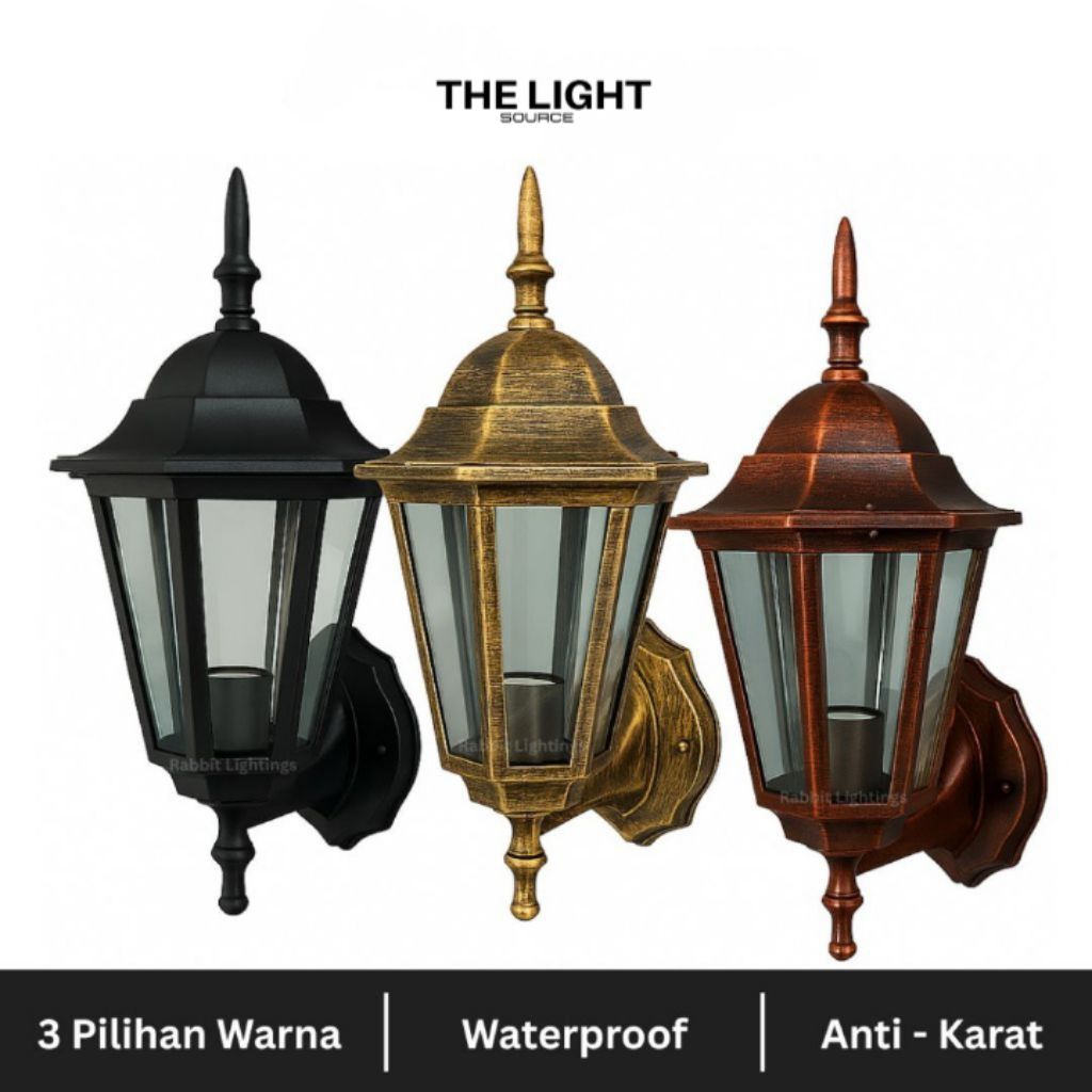 Lampu hias dinding klasik vintage model eropa aesthetic lampu tempel teras minimalis lampu taman ant