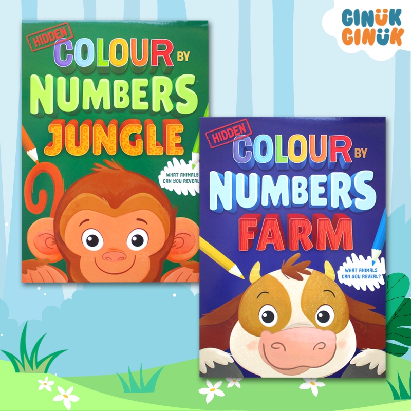 Farm / Jungle Hidden Colour by Numbers (What Animals Can You Reveal?)