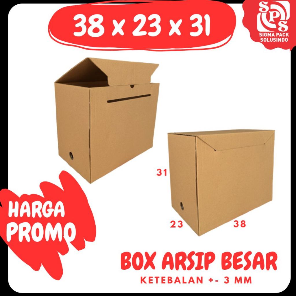 

Box Arsip Besar 38x23x31 Kardus Arsip Dus Packing/polos/Arsip/File/filebox/arsipbox/box Dokumen
