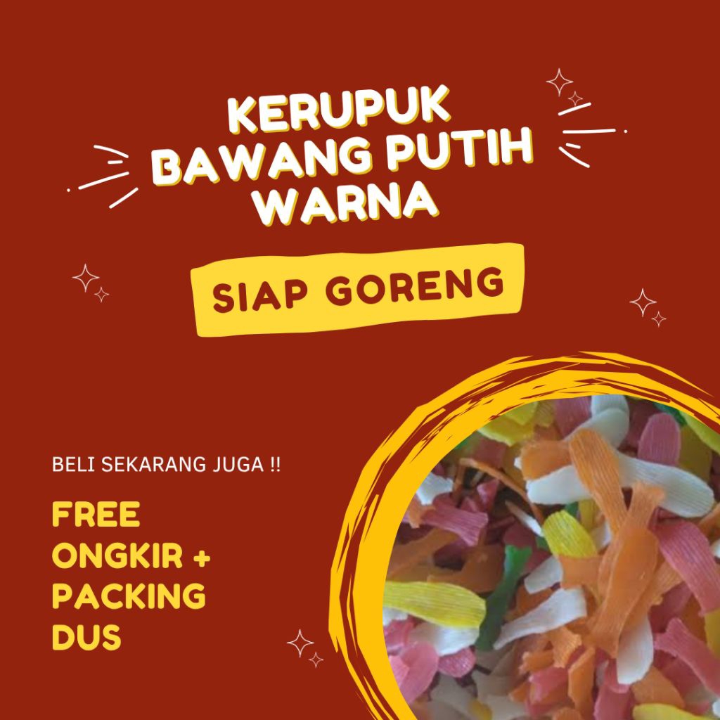 

KERUPUK BAWANG PUTIH WARNA-WARNI BENTUK IKAN - KERUPUK SEBLAK || KERUPUK MENTAH SIAP GORENG